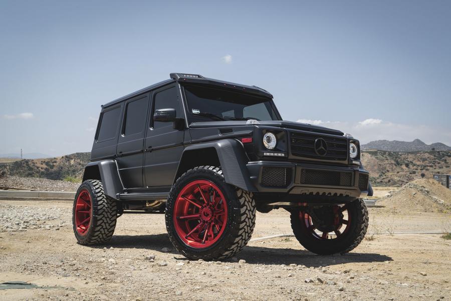 Mercedes-Benz G550 4x4&sup2; Matte Black on Forgiato Wheels (Gambe-1) '2018